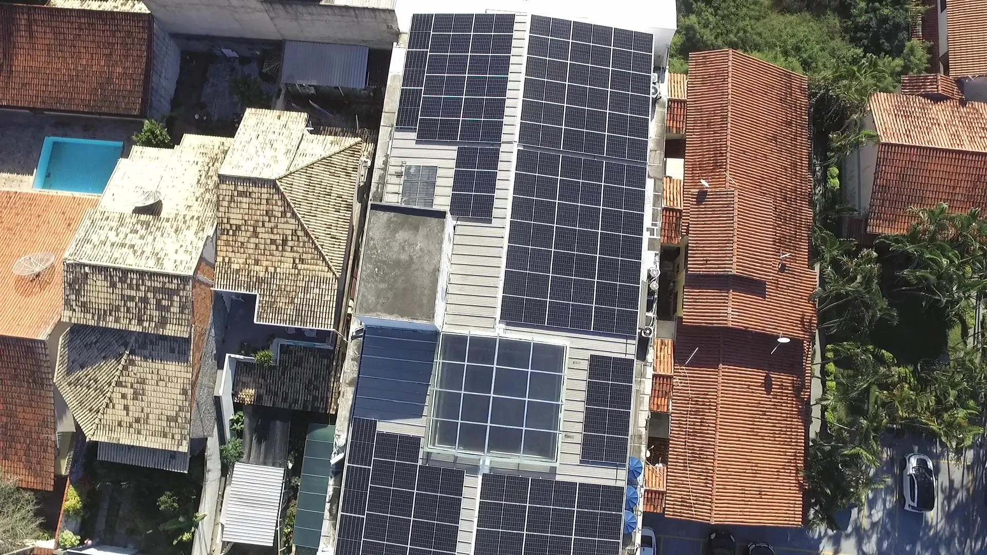 Vídeo aéreo do projeto
